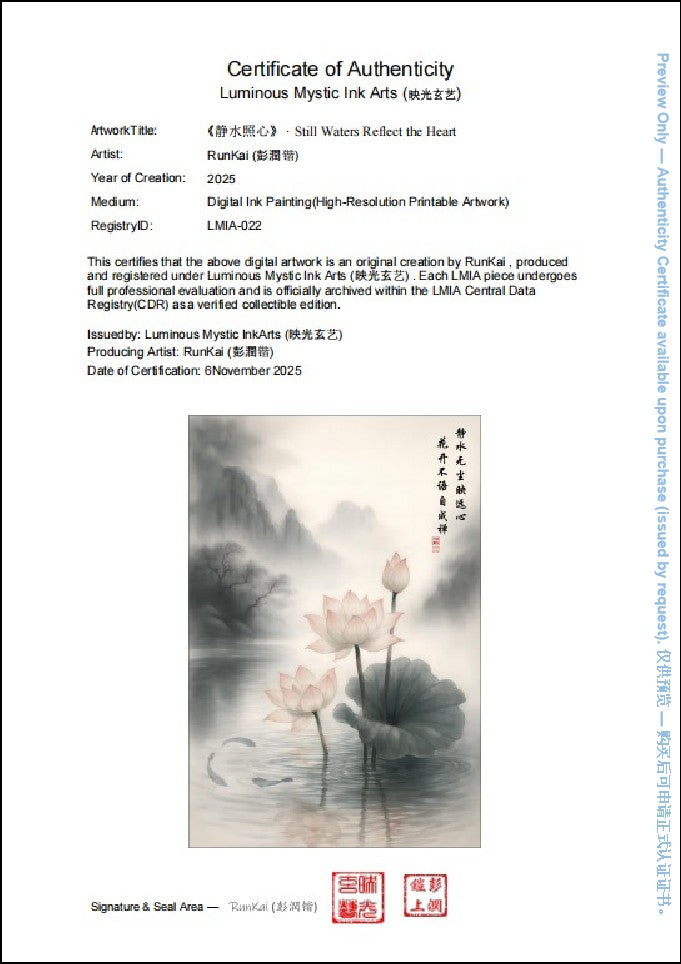 LMIA-022 《静水照心》 · Still Waters Reflect the Heart