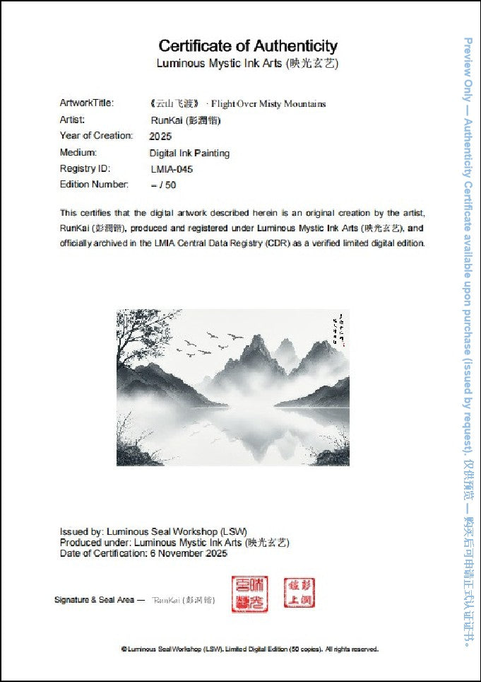 LMIA-045 《云山飞渡》 · Flight Over Misty Mountains