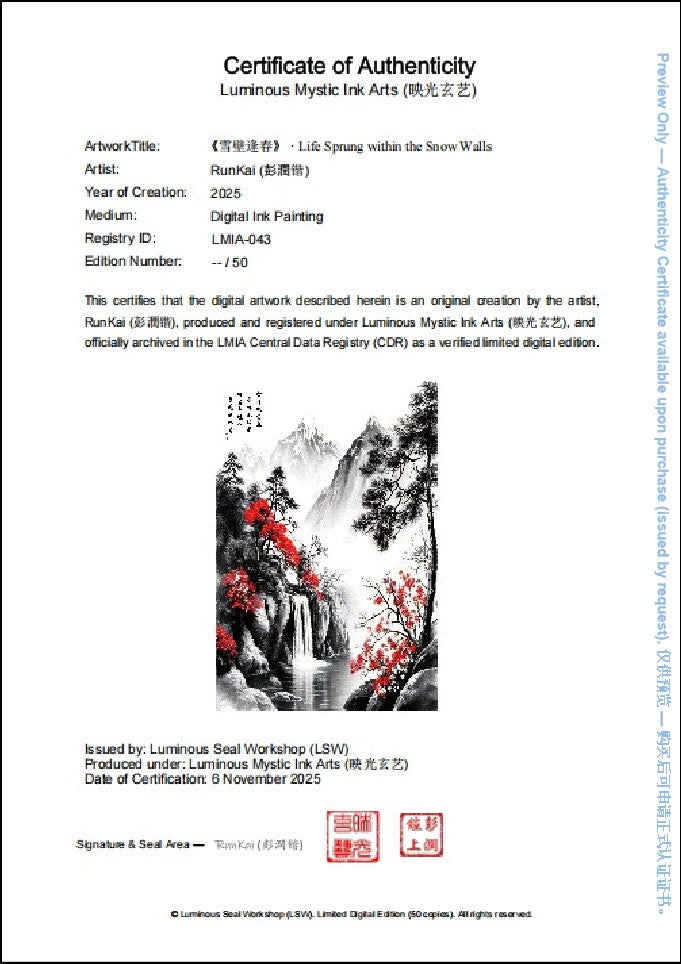 LMIA-043 《雪壁逢春》· Life Sprung within the Snow Walls