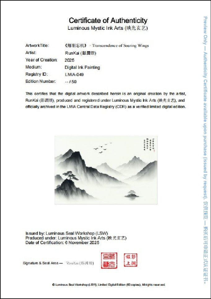 LMIA-049 《翔羽忘机》 · Transcendence of Soaring Wings