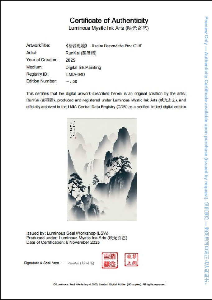 LMIA-040 《松岩观境》 · Realm Beyond the Pine Cliff