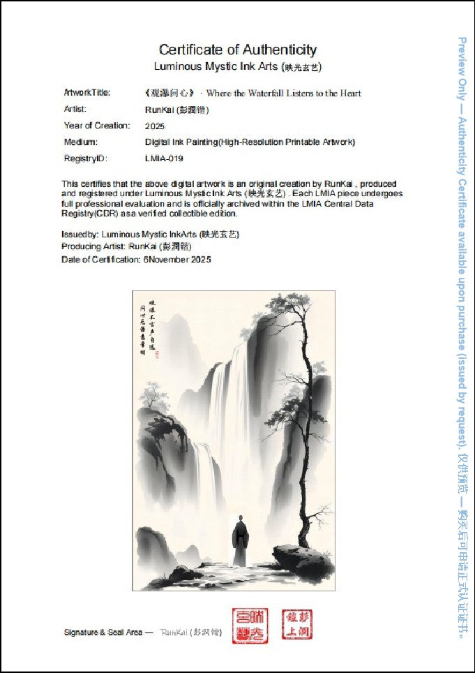 LMIA-019 《观瀑问心》 · Where the Waterfall Listens to the Heart