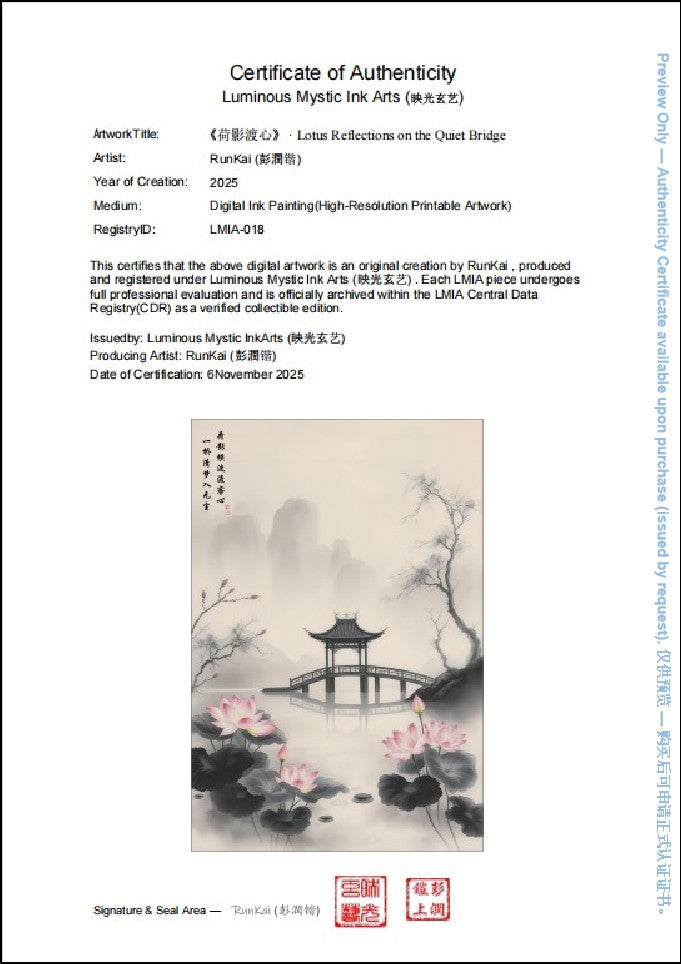 LMIA-018 《荷影渡心》 · Lotus Reflections on the Quiet Bridge