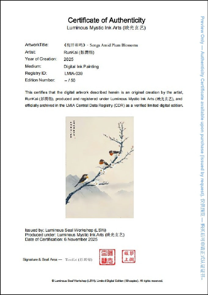 LMIA-039 《梅开和鸣》· Songs Amid Plum Blossoms