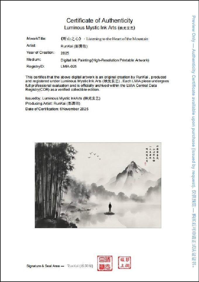 LMIA-025 《听山之心》 · Listening to the Heart of the Mountain