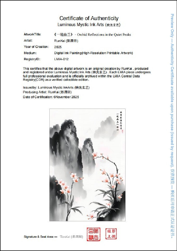 LMIA-012 《一境幽兰》 · Orchid Reflections in the Quiet Peaks