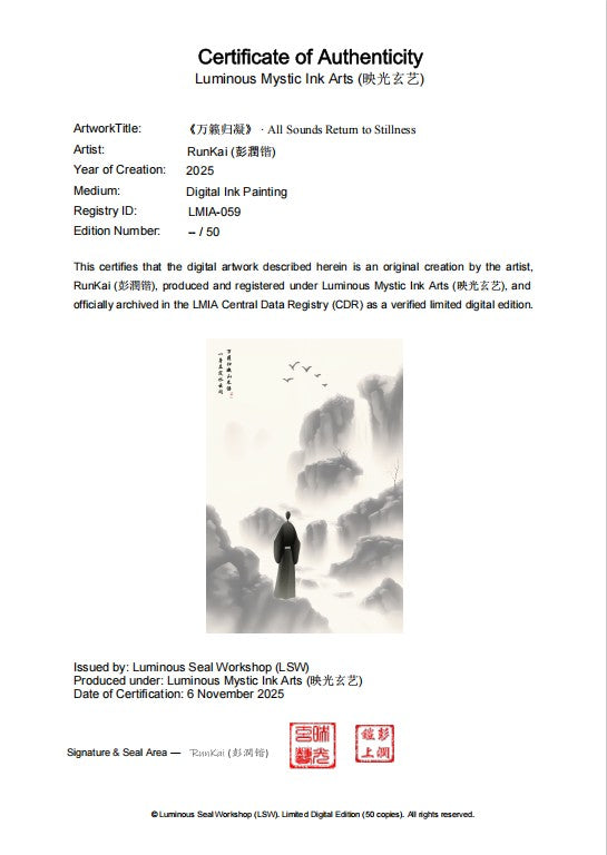 LMIA-059 《万籁归凝》 · All Sounds Return to Stillness
