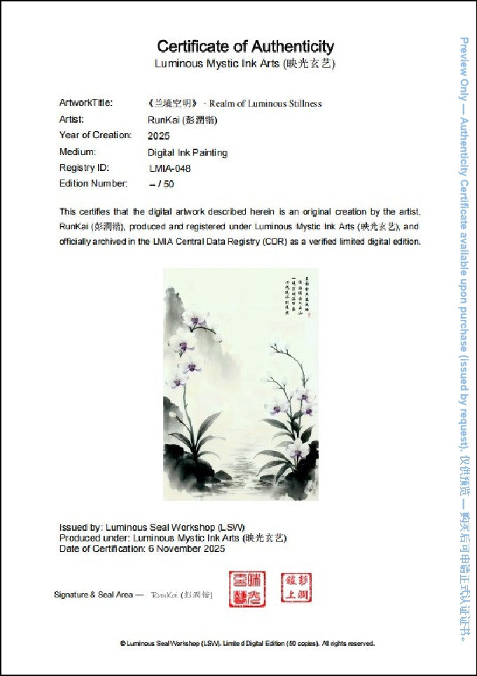 LMIA-048 《兰境空明》 · Realm of Luminous Stillness