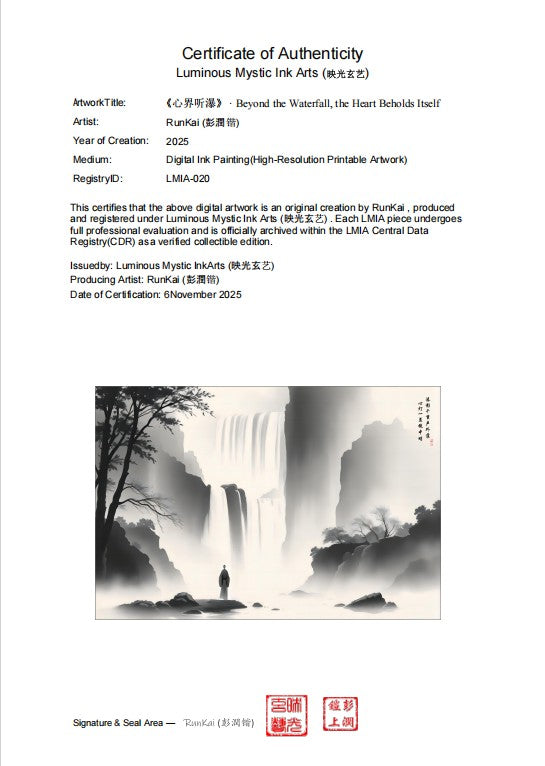 LMIA-020 《心界听瀑》Beyond the Waterfall, the Heart Beholds Itself
