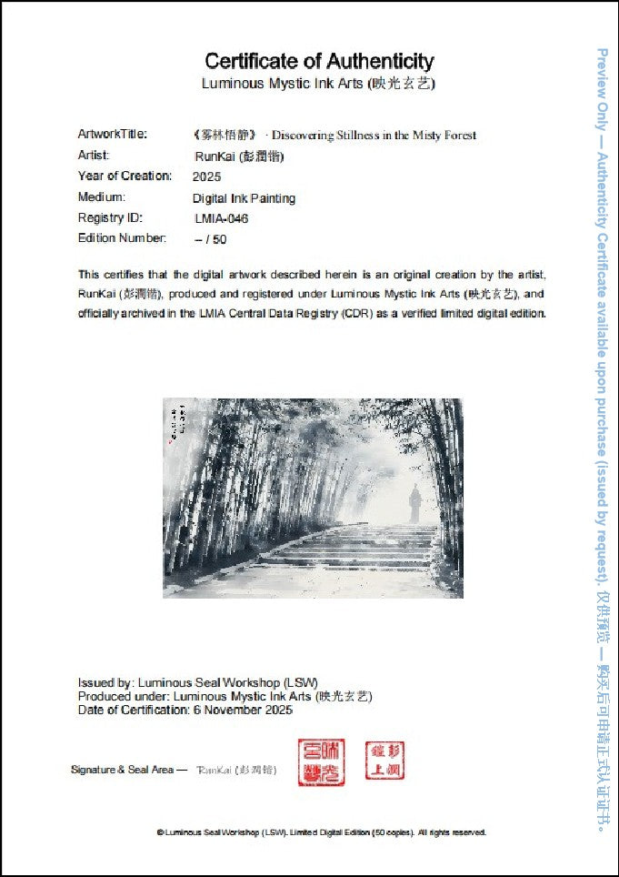 LMIA-046 《雾林悟静》 · Discovering Stillness in the Misty Forest