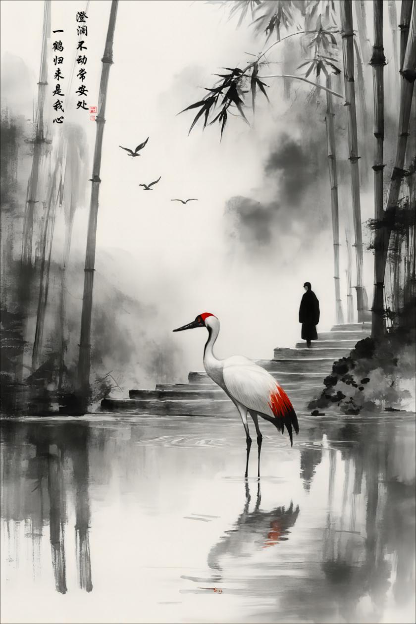 LMIA-010 《鹤栖心澜》 · Where the Crane Rests upon the Heart’s Reflection