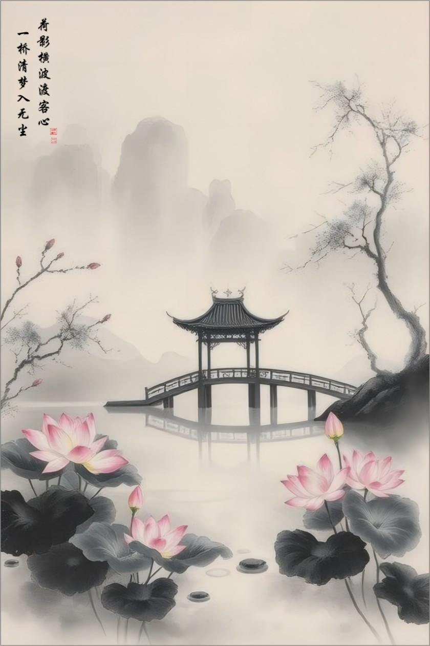LMIA-018 《荷影渡心》 · Lotus Reflections on the Quiet Bridge