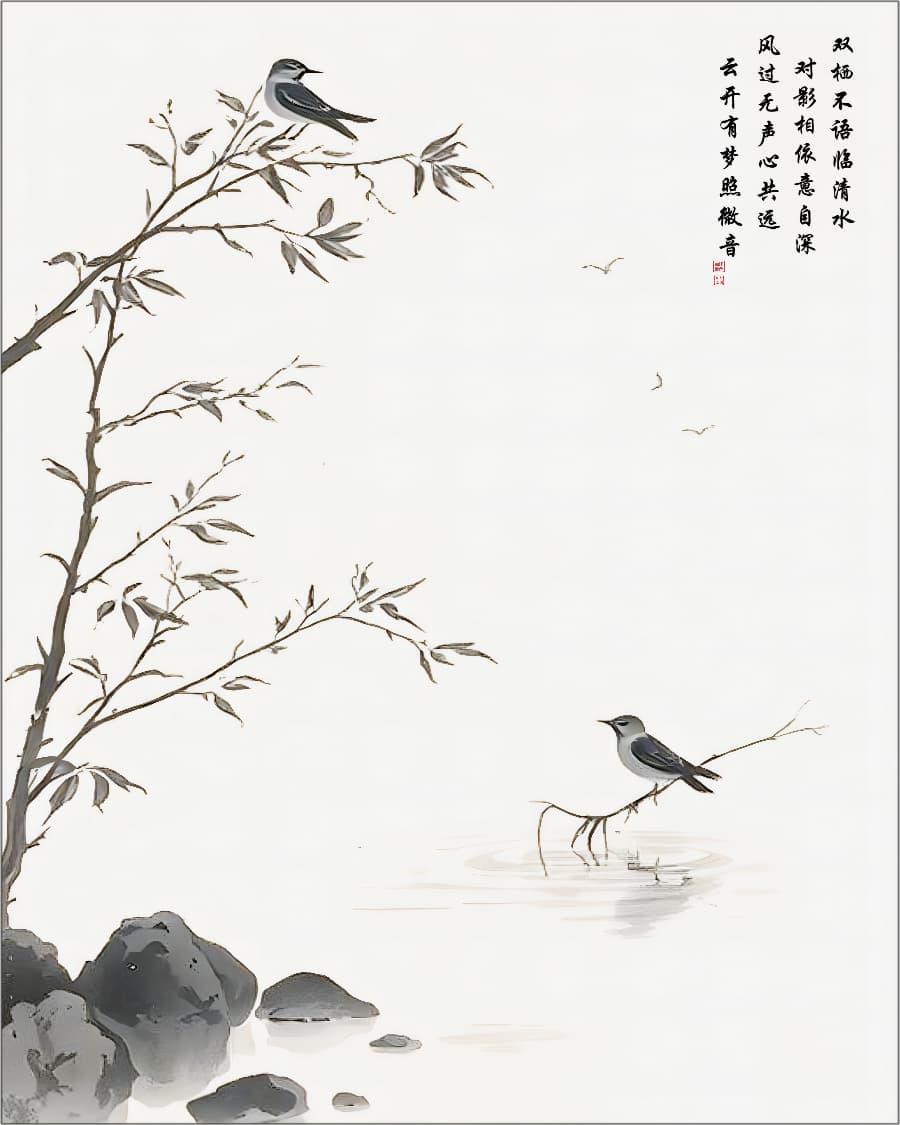 LMIA-023 《双栖对影》 · Reflections of Two Resting Wings
