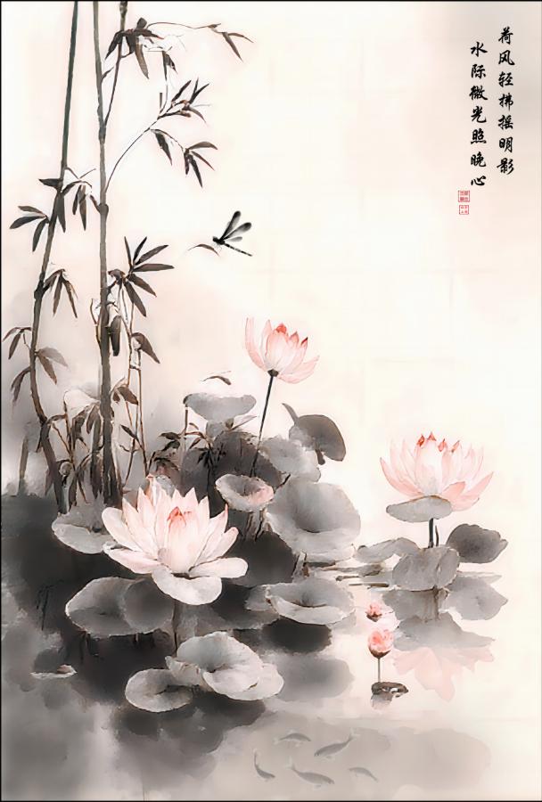 LMIA-028 《荷风照影》 · Lotus Breeze, Reflecting Light