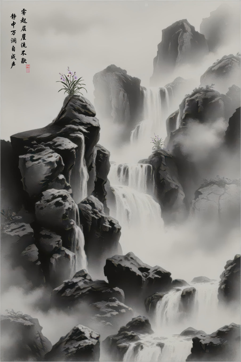 LMIA-041 《雾瀑观流》 · Contemplating the Flow Within the Misty Falls