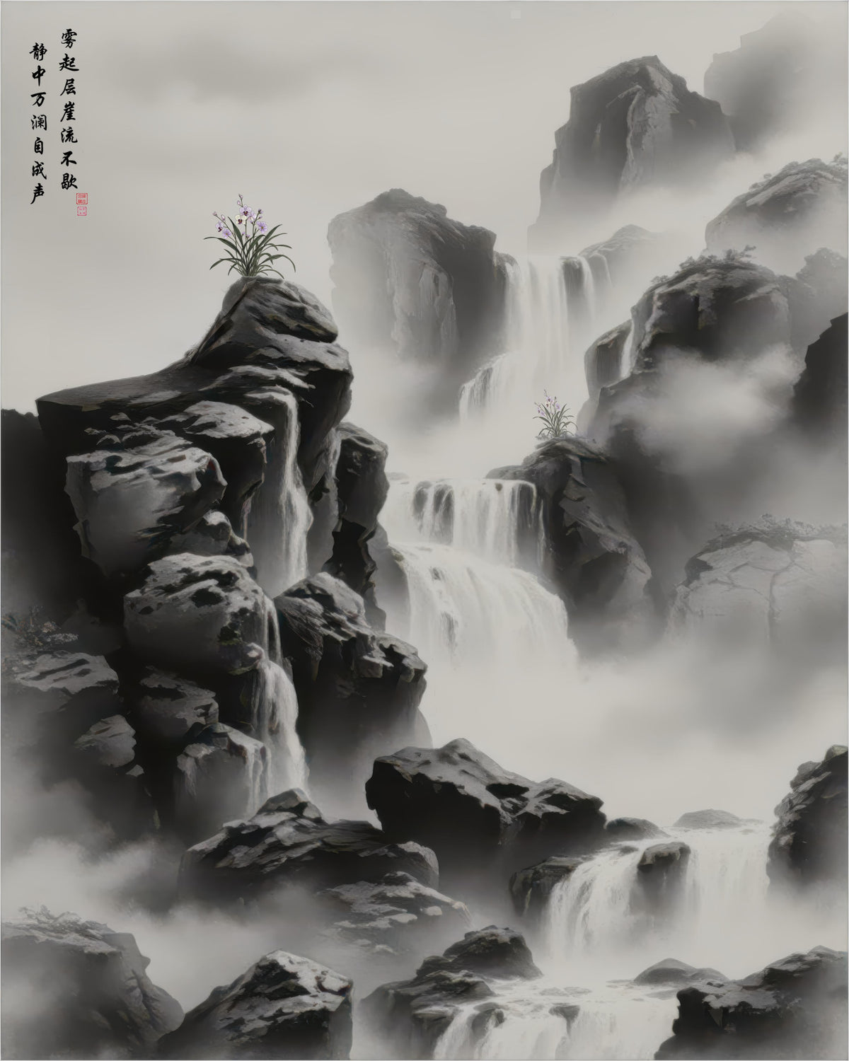 LMIA-041 《雾瀑观流》 · Contemplating the Flow Within the Misty Falls