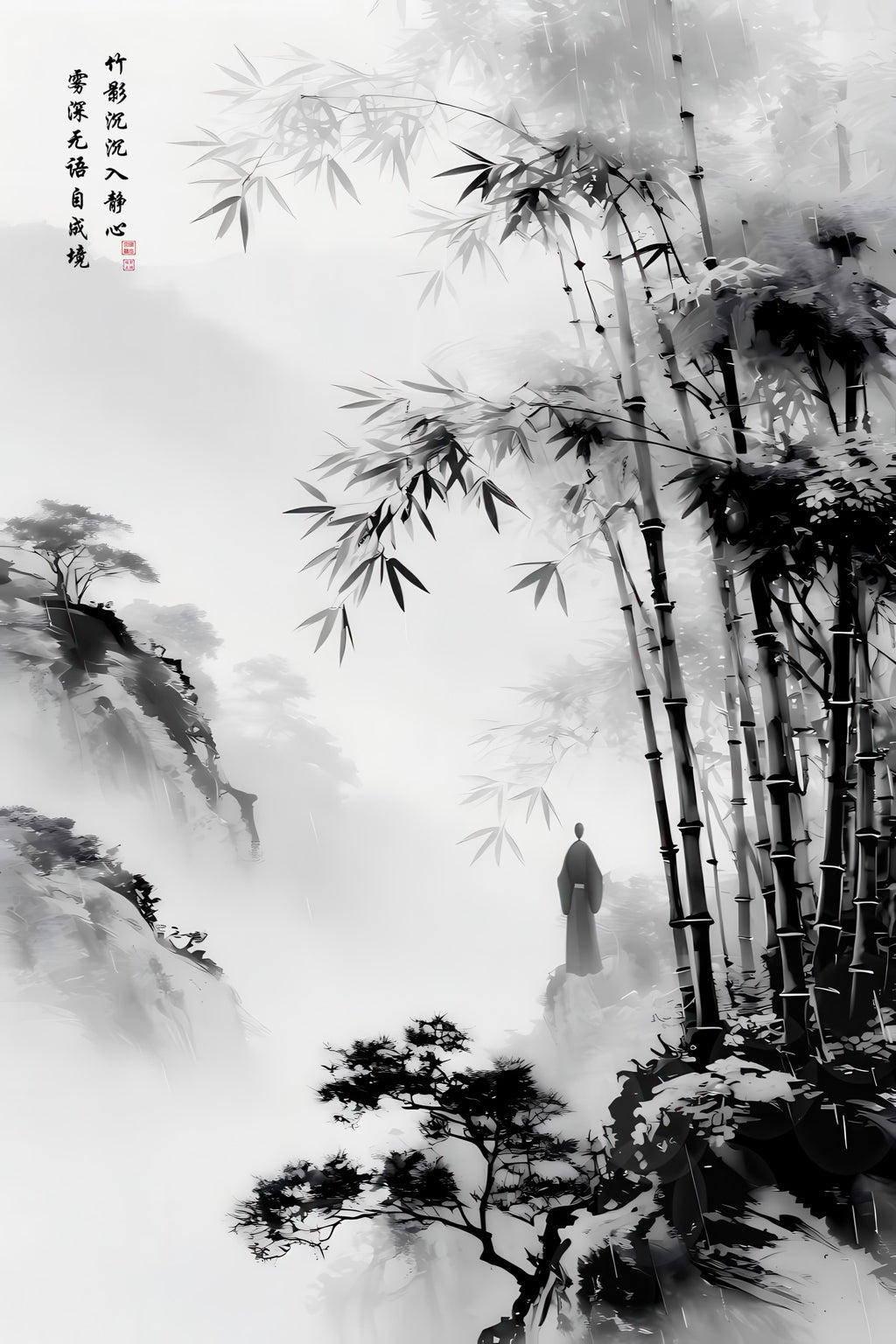 LMIA-057 《竹影静心》 · Stillness Beneath Bamboo Shadows