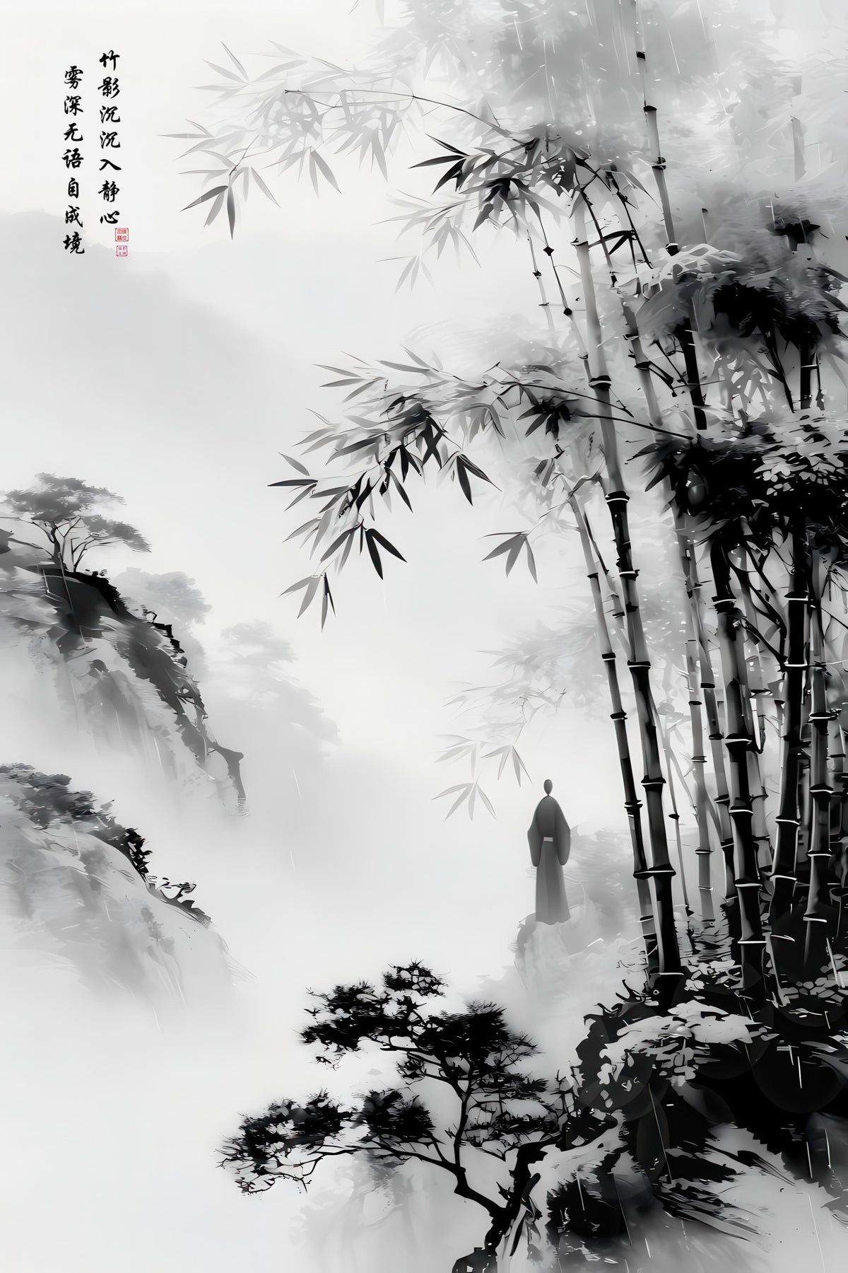 LMIA-057 《竹影静心》 · Stillness Beneath Bamboo Shadows