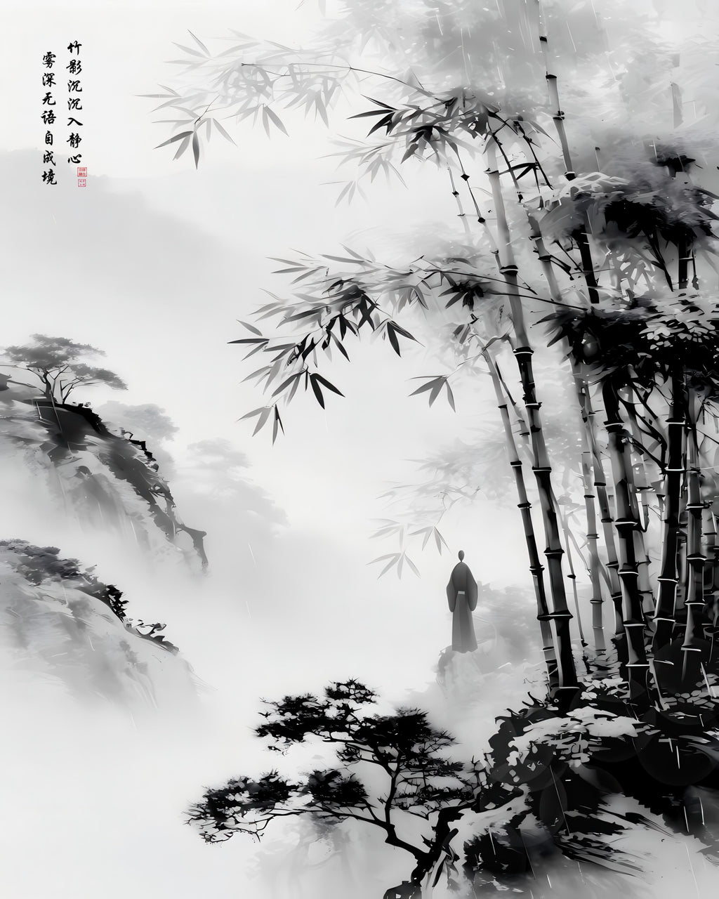 LMIA-057 《竹影静心》 · Stillness Beneath Bamboo Shadows