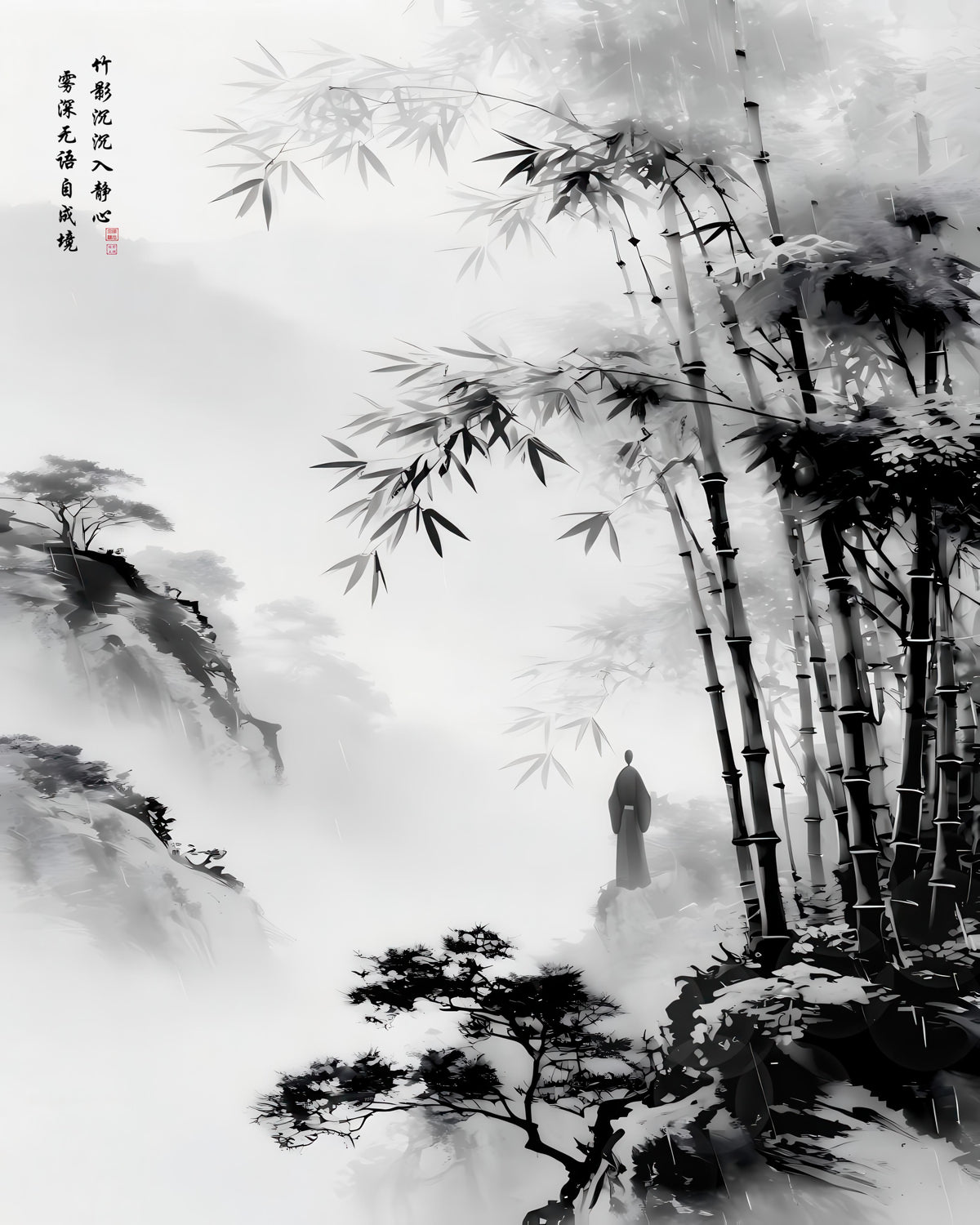 LMIA-057 《竹影静心》 · Stillness Beneath Bamboo Shadows