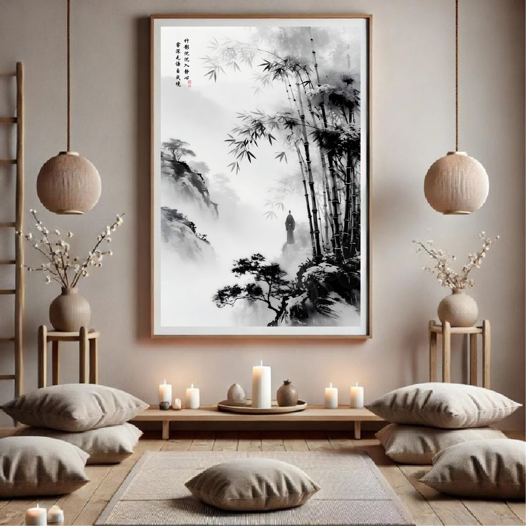LMIA-057 《竹影静心》 · Stillness Beneath Bamboo Shadows