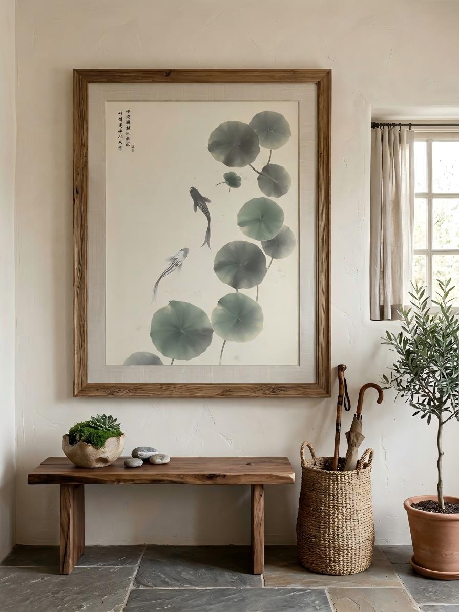 The Heart Observing in Still Waters | Chinese Ink Art Print – Luminous ...